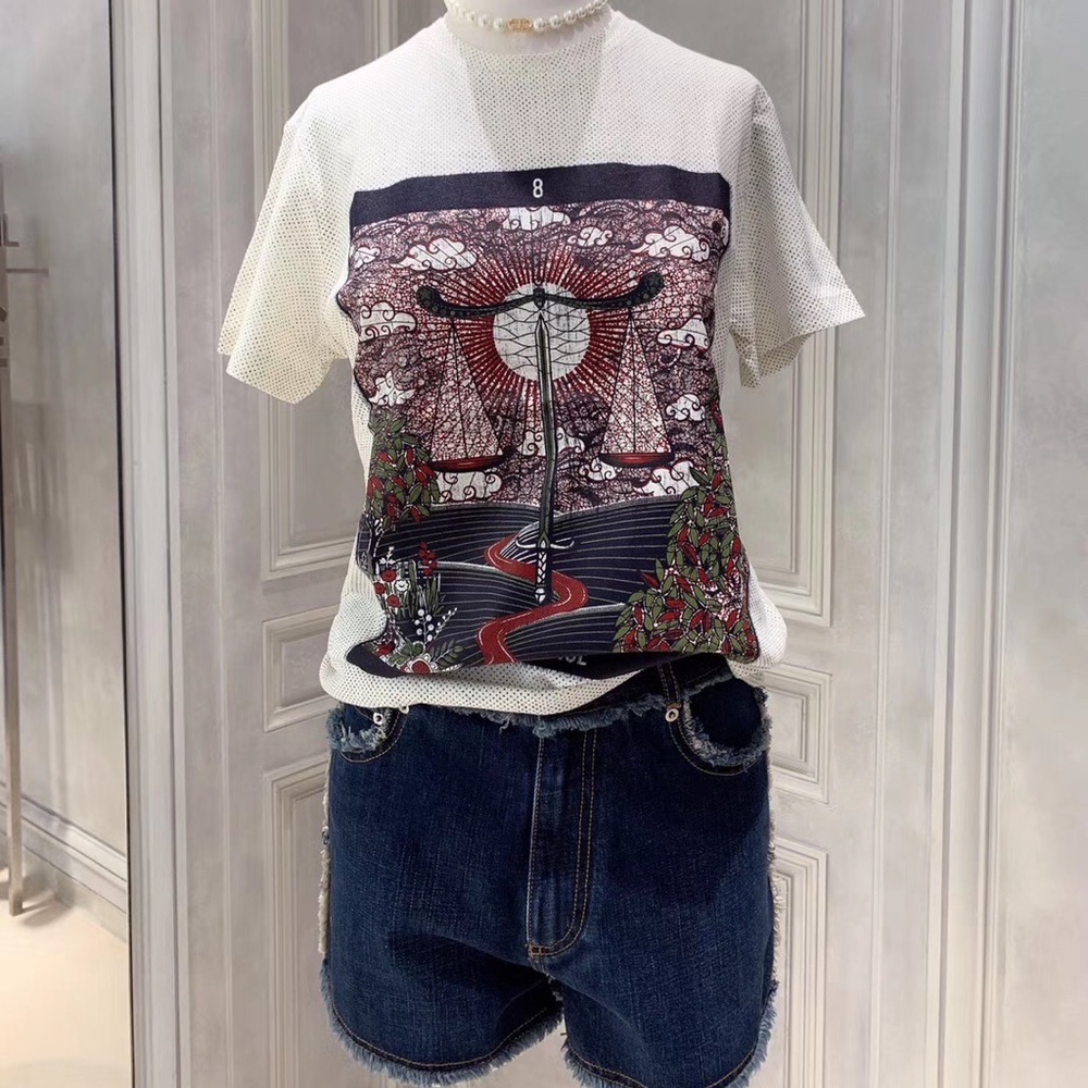 NEW christian dior denim mini shorts FR 36